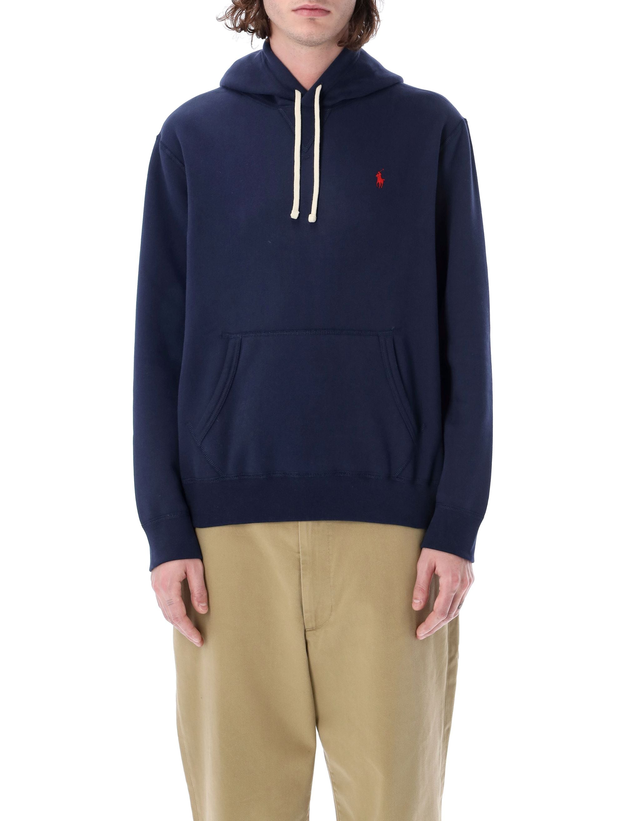 Refined Fleece Hoodie with Adjustable Drawstring Hood - Size L