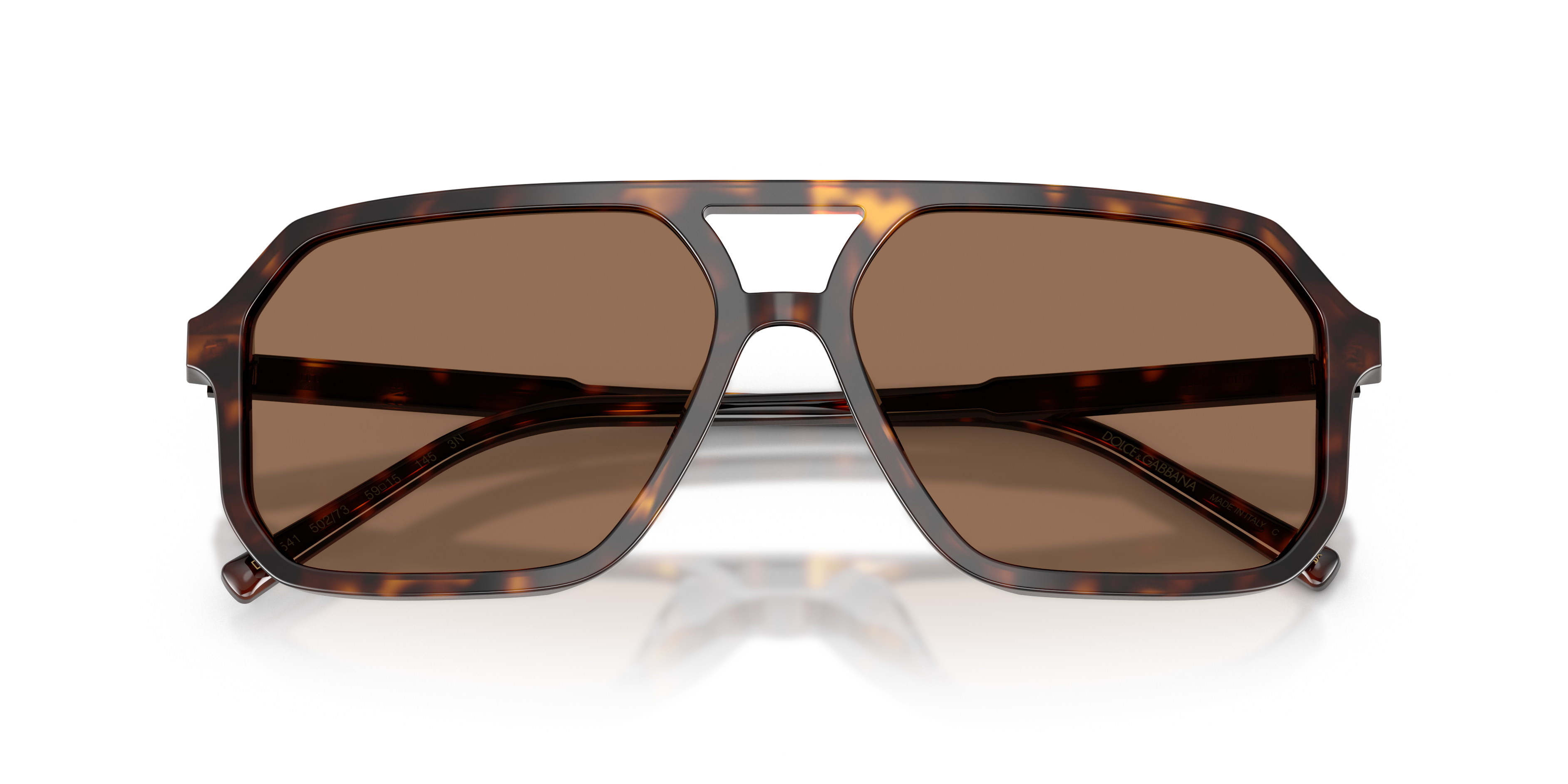 Dolce & Gabbana Unisex Dolce & Gabbana DG4541 502/73 Sunglasses Acetate Turtle Brown Pilot Norma