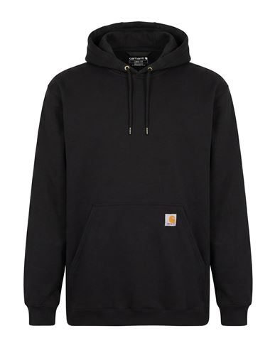 Man Sweatshirt Black Size XL Cotton, Polyacrylic