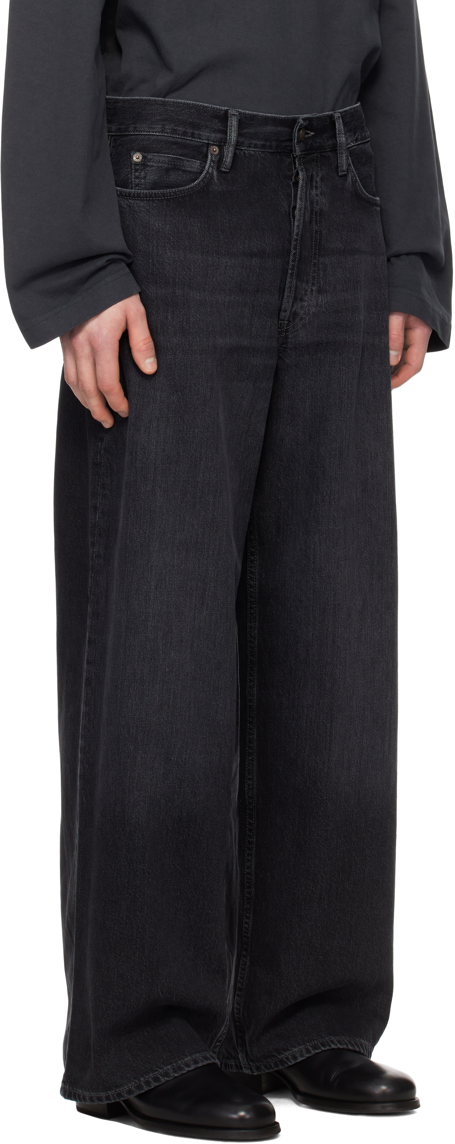 Acne Studios Black Baggy Fit 1981M Jeans