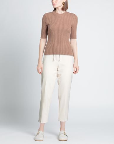 Woman Pants Ivory Size 4 Polyester, Viscose, Elastane
