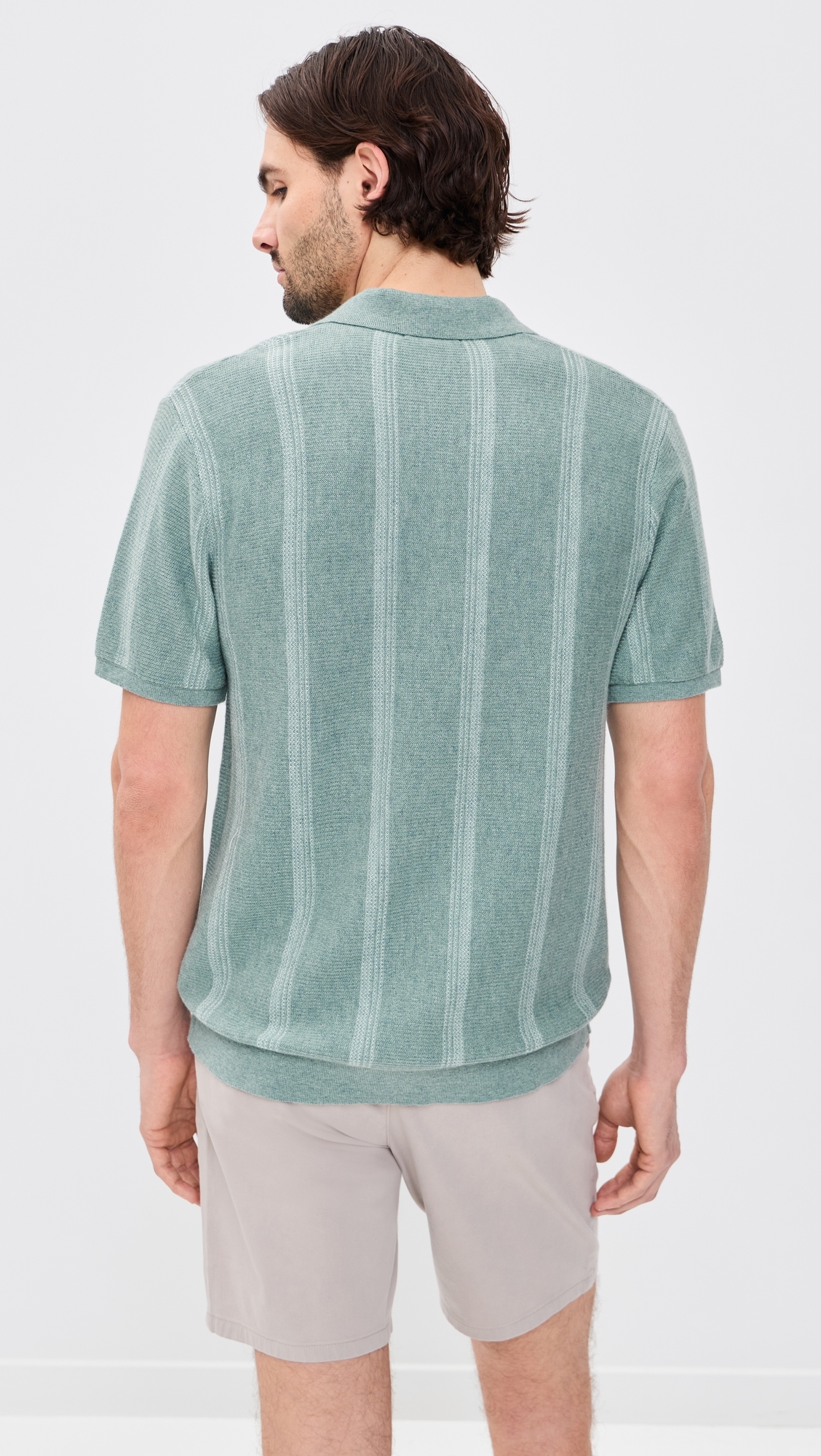 Liam Sweater Polo Topaz Stripe