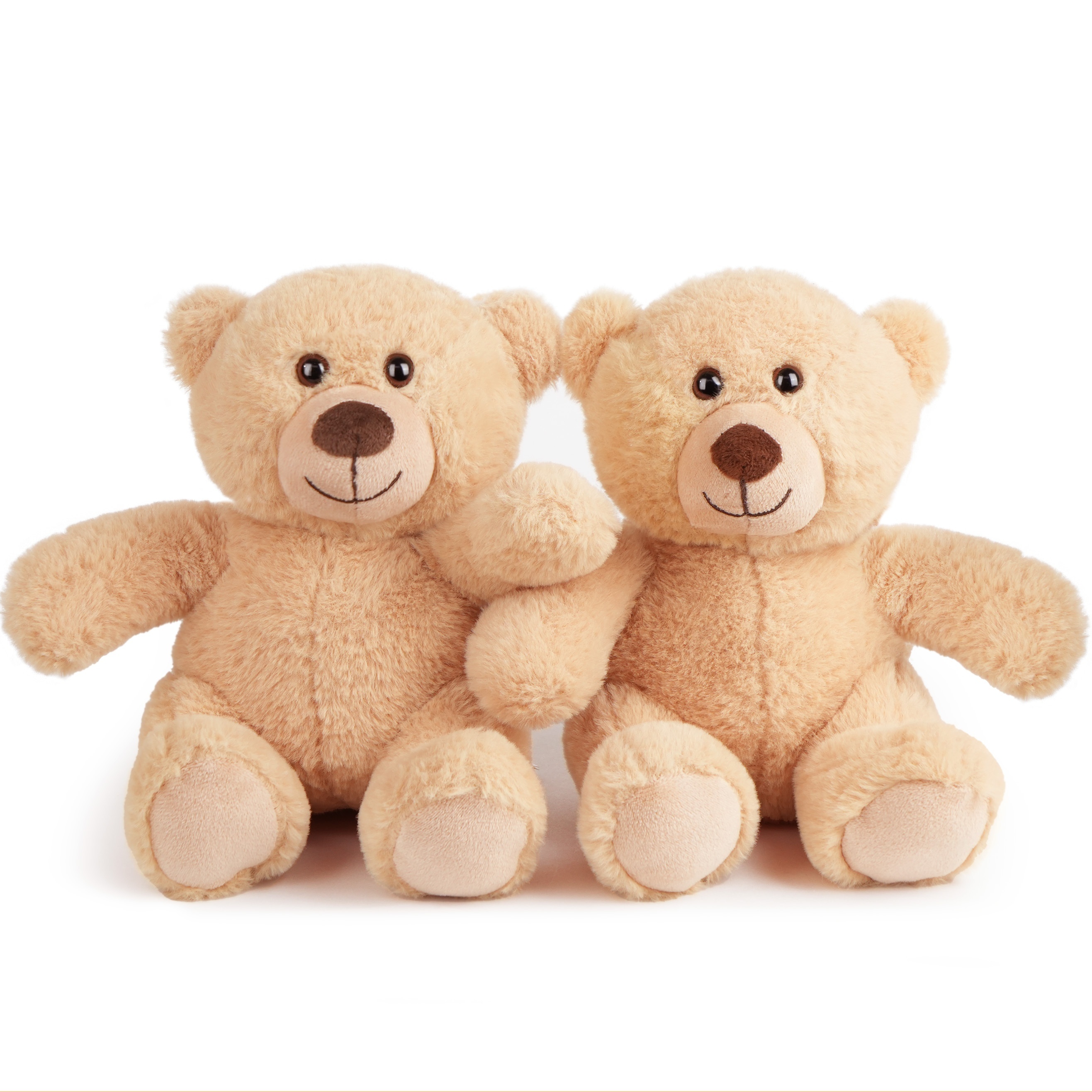 TEMU Teddy Bear Stuffed Animals, 8 Inch Teddy Bear Bulk, 2 Pack Baby Bear Plush Toy For Baby Shower Decoration, Gift For Boys Girls, Girlfriend