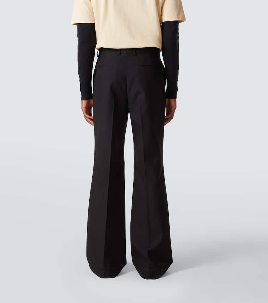 High-rise flared pants
