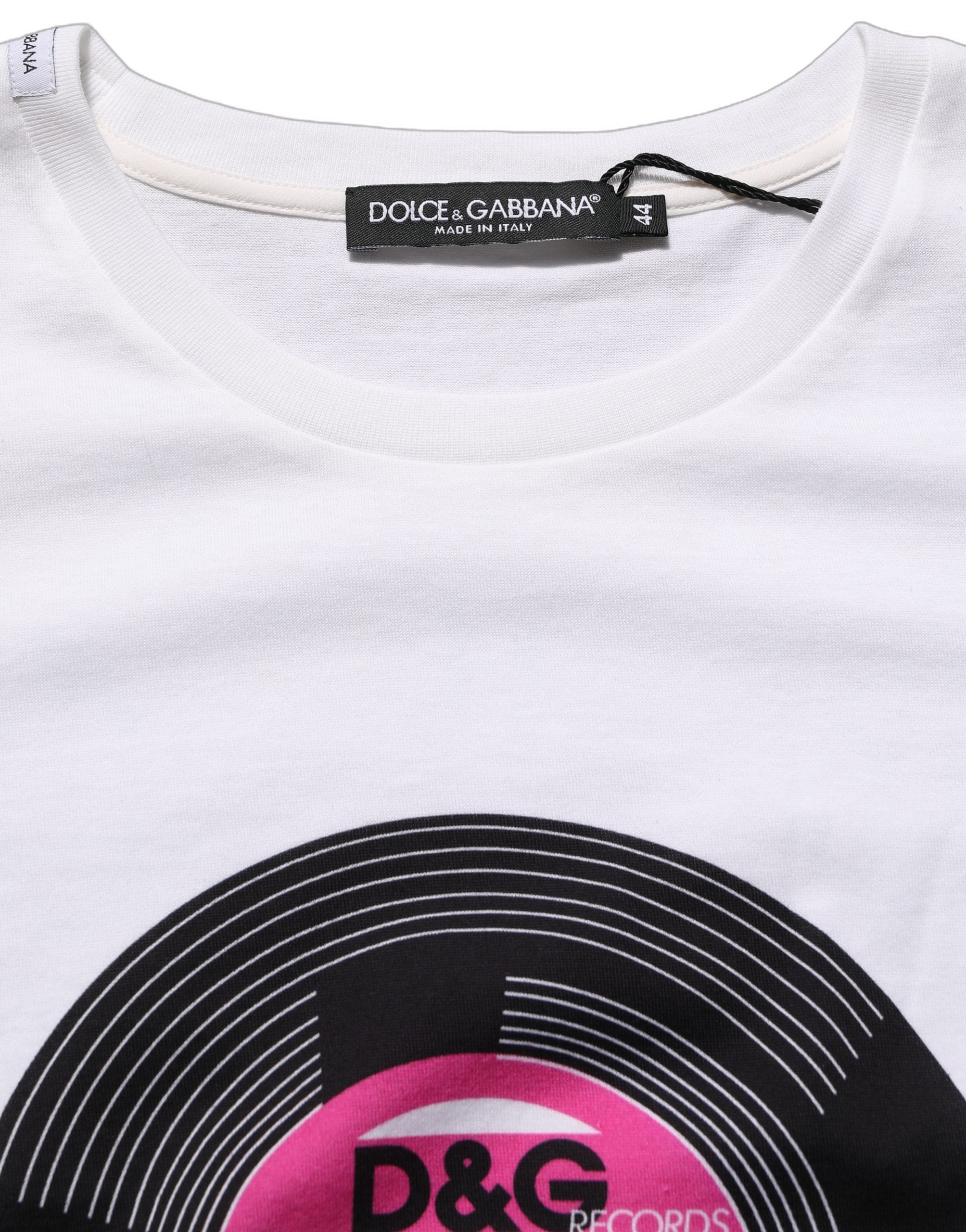 D&G Records Graphic Print T-Shirt — White