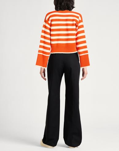 Woman Cardigan Orange Size M Cotton