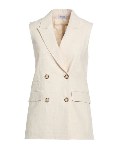 Woman Blazer Beige Size 8 Linen