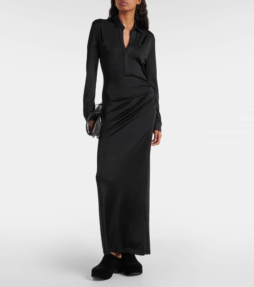 Iana V-neck maxi dress