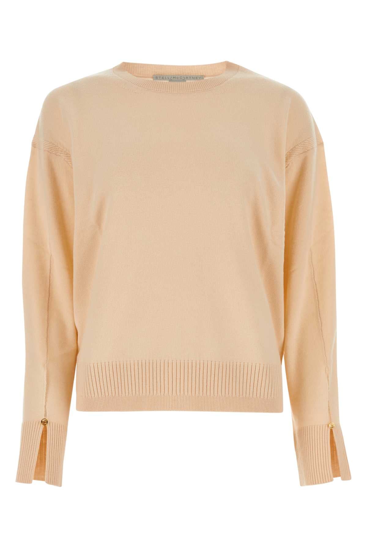 Virgin Wool Crewneck Sweater — Beige