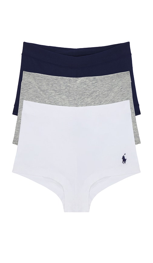 Polo Ralph Lauren Intimates Thong 3 Pack in Black,Grey,White. - M also in L