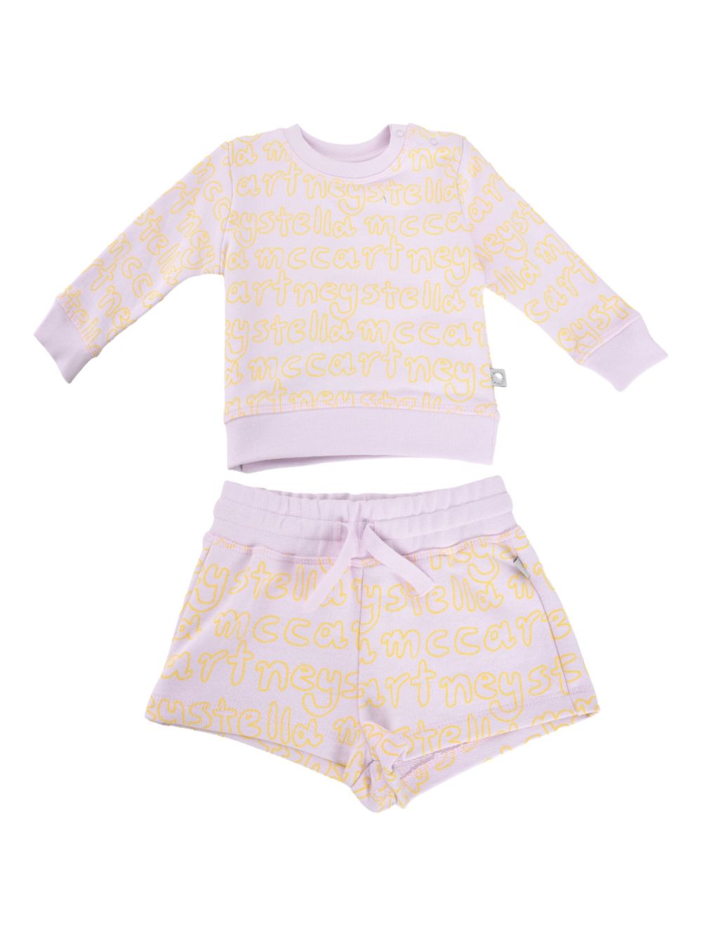 Stella McCartney Kids logo-print shorts set - Pink