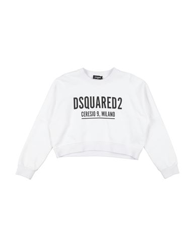 Dsquared2 Kid Girl Sweatshirt White Size 16 Cotton, Elastane