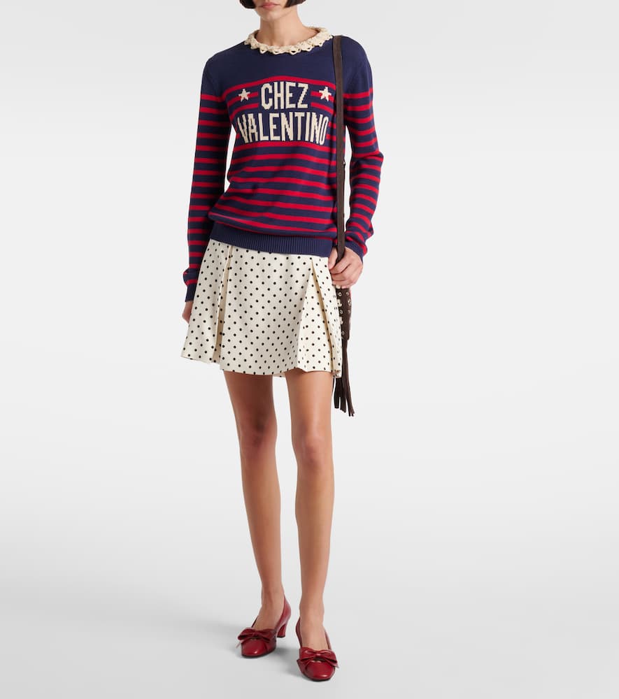 Chez striped cotton sweater