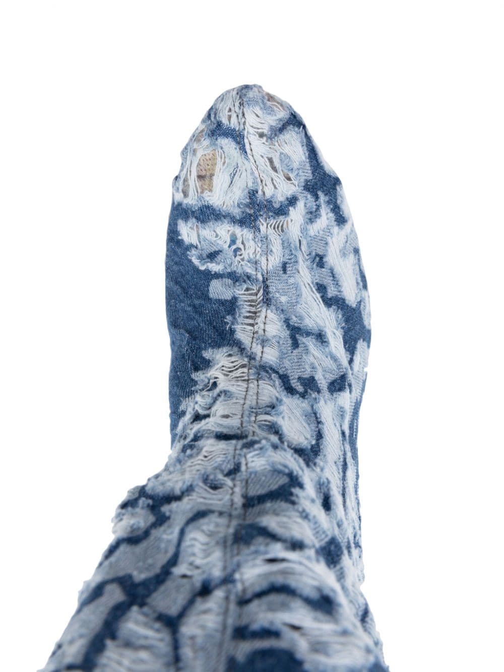 - Denim Heel Boots