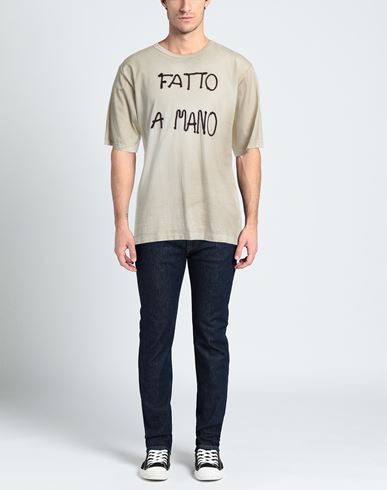 Man T-shirt Beige