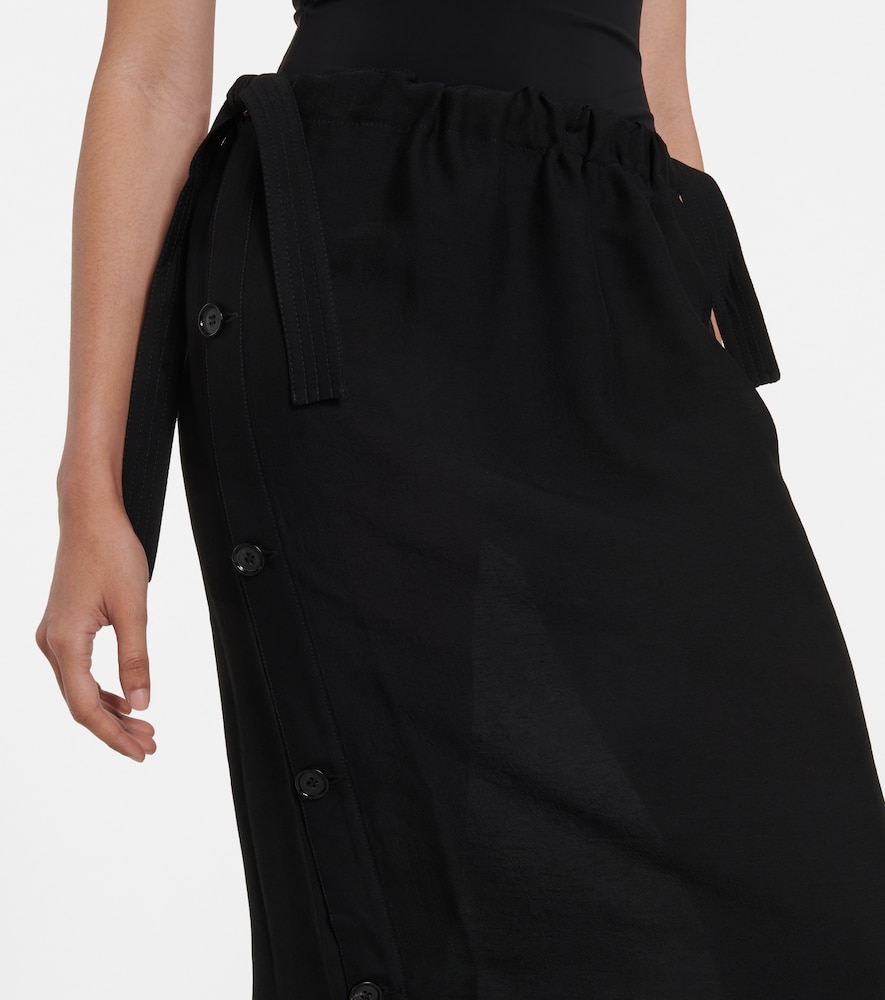Satin maxi skirt