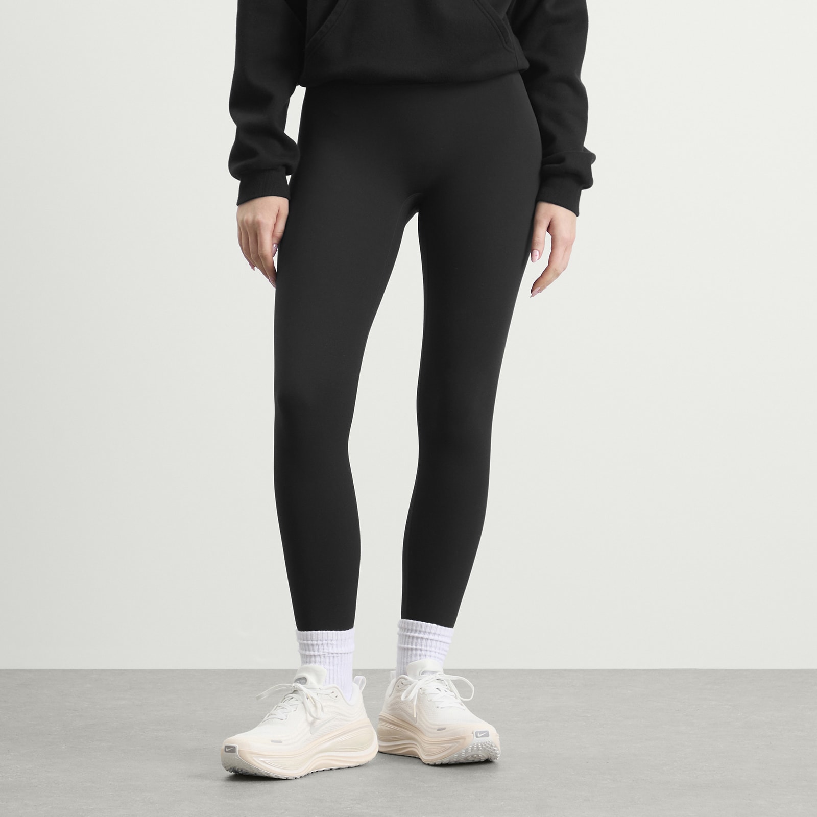 Women's Zenvy High Waisted 8 In Leggings in Black/Cool Grey
