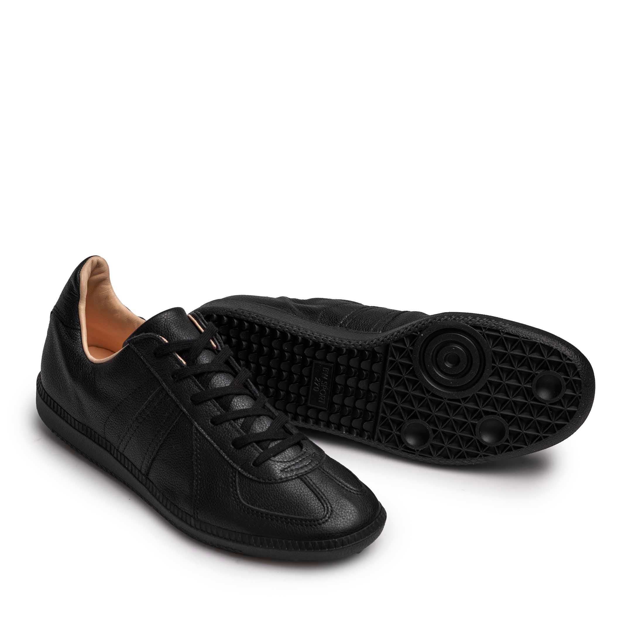 German Army Trainer (GAT) Sneaker All Black Leather