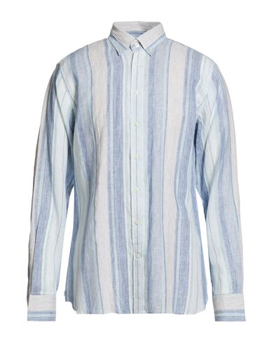 Man Shirt Blue Size L Linen