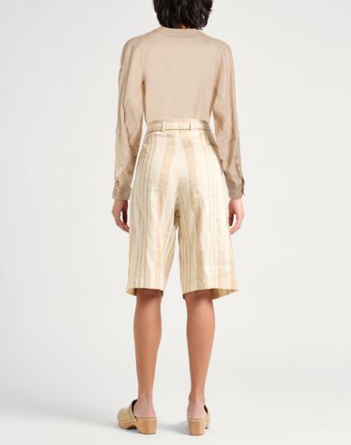 Woman Top Beige Size 8 Ramie