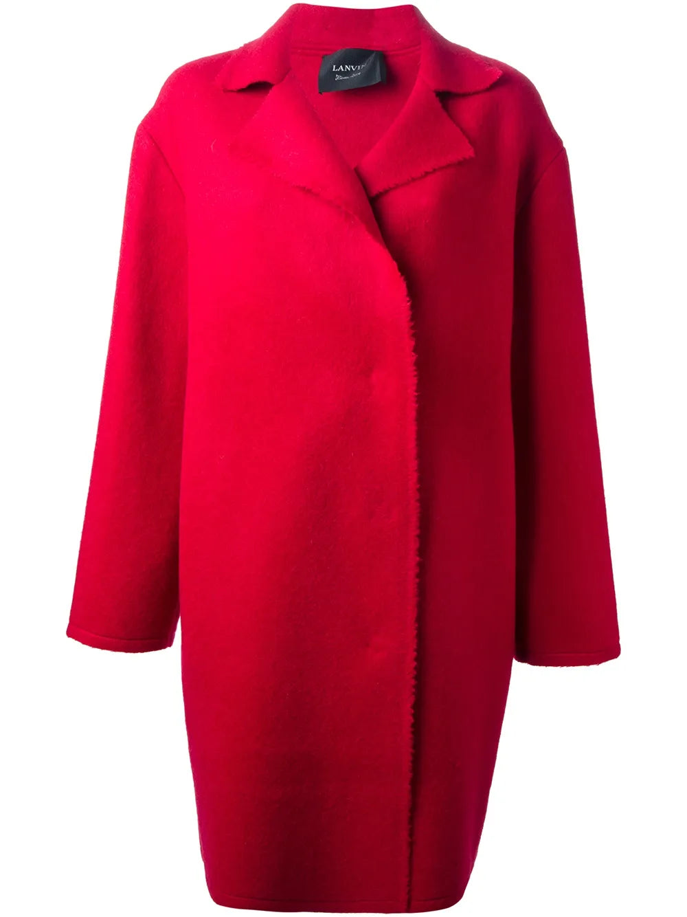Wool and Mohair Coat — Red