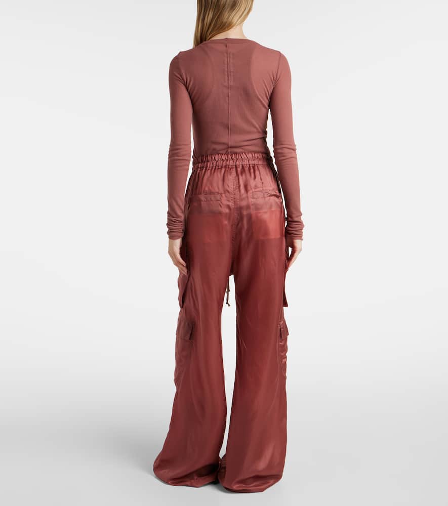 High-rise cargo pants