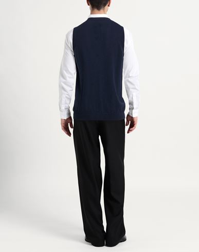 Man Cardigan Midnight blue Size 48 Cashmere