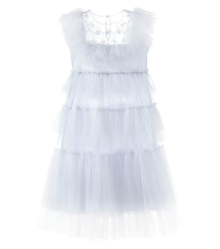 Tea For Two embellished tiered tulle dress