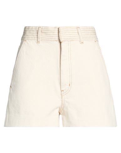 The Trapunto Short Woman Denim shorts Beige Size 26 Cotton