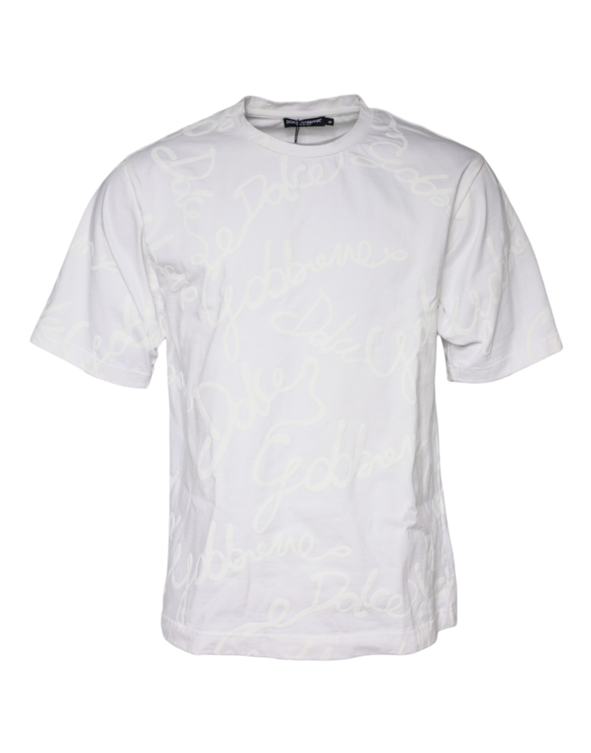 Logo Print Cotton T-Shirt — White