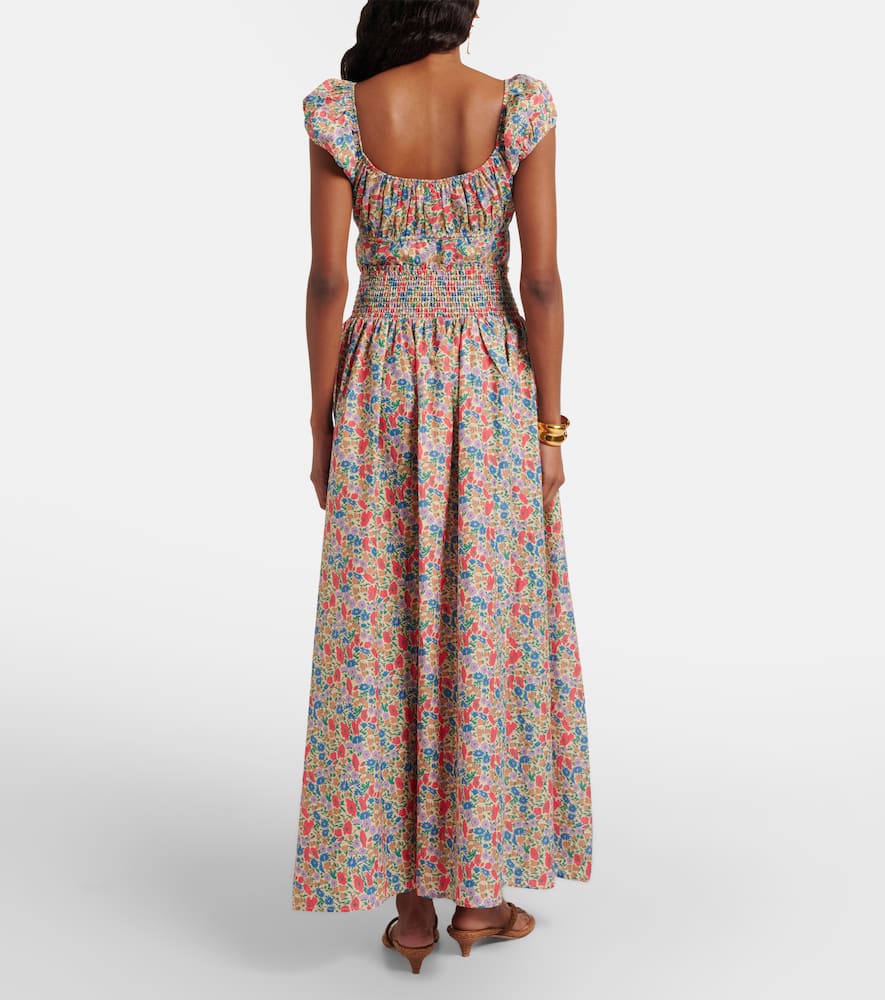 Millie floral cotton maxi skirt