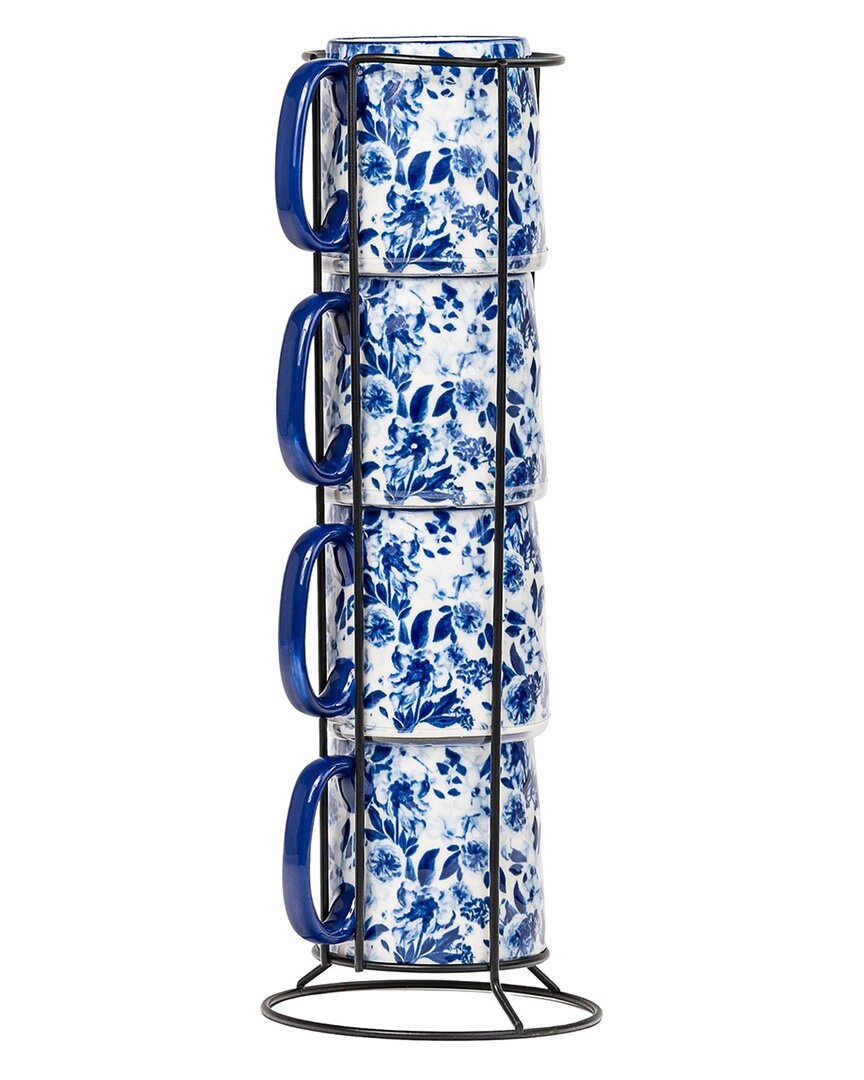 Set Of 4 Bella Espresso Demitasse Stacks