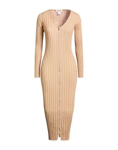 Woman Midi dress Sand Size ONESIZE Cotton
