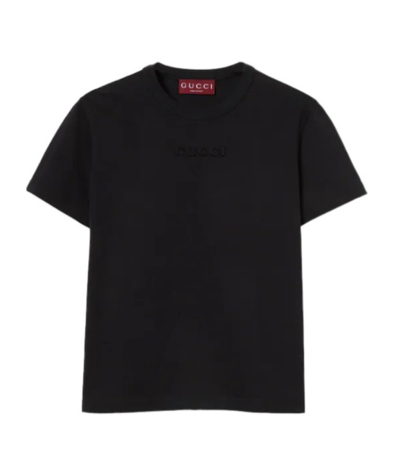 Embroidered cotton jersey T-shirt