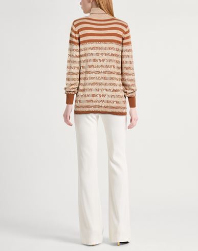 Woman Turtleneck Beige Size L Polyamide, Wool, Viscose, Acrylic