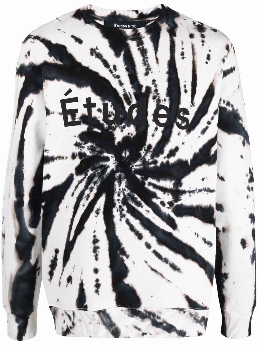 Tie-dye organic-cotton sweatshirt - White