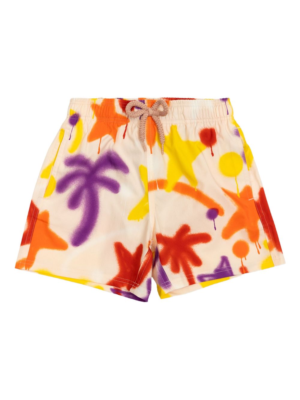 X Vilebrequin spray paint-effect swim shorts - Neutrals
