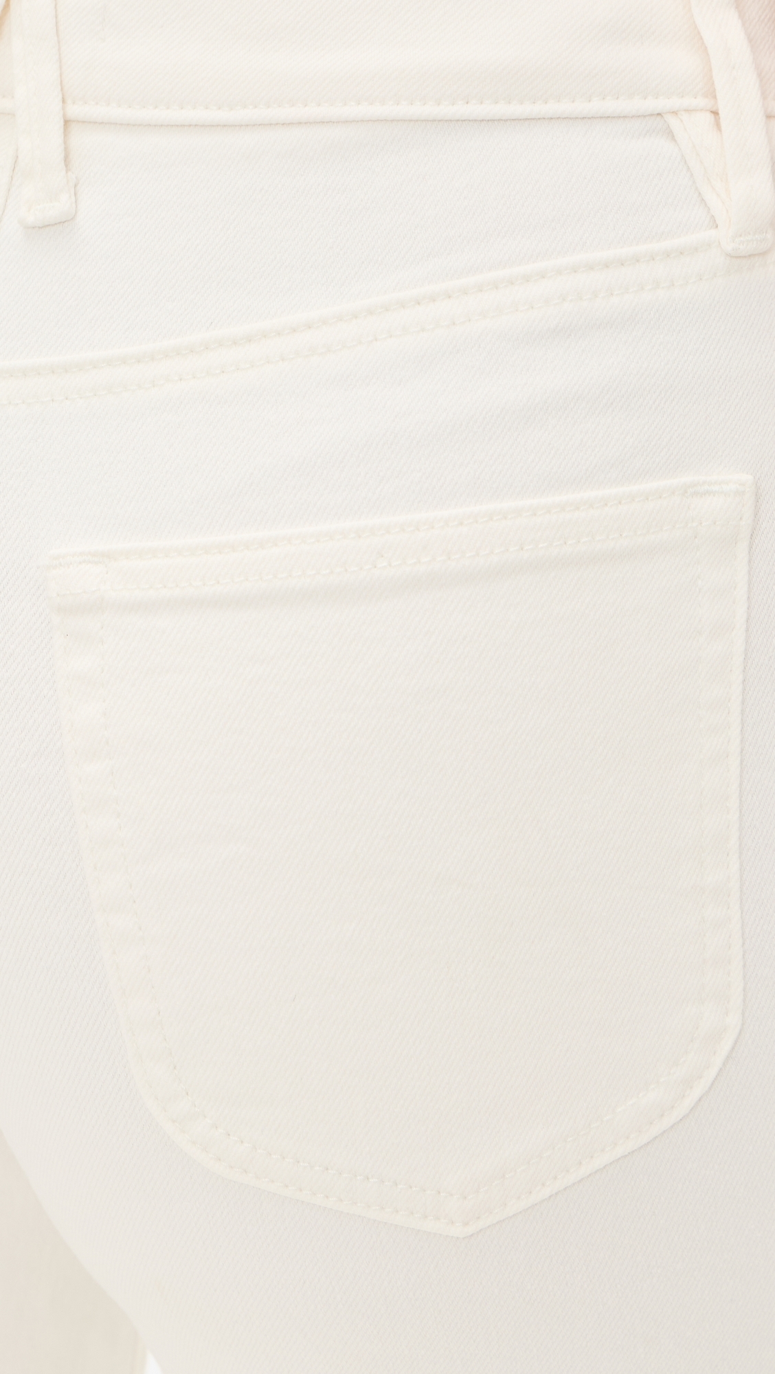 Good Waist Palazzo Jeans Cotton White