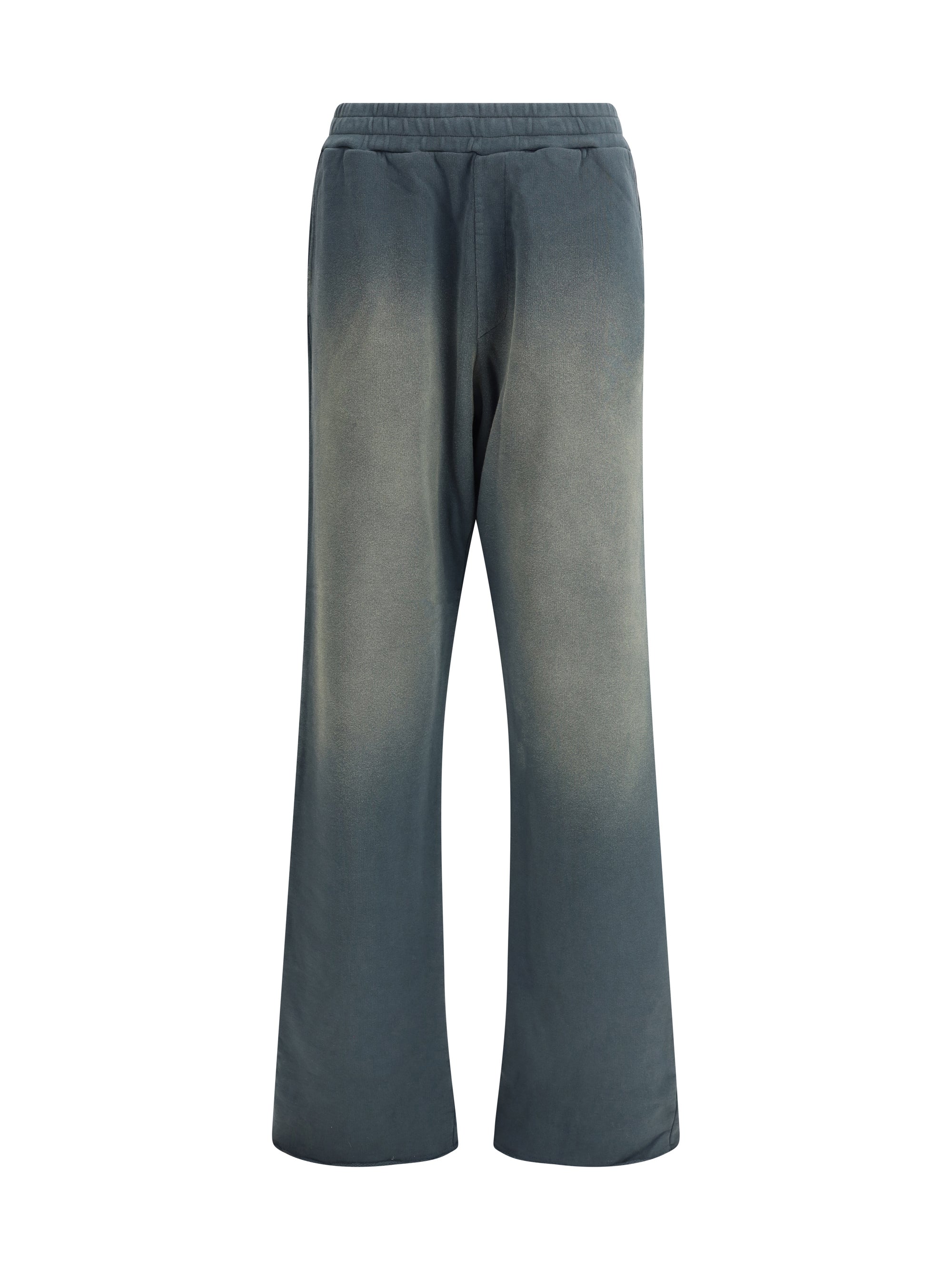 Shaded Design Cotton Joggers — Gray