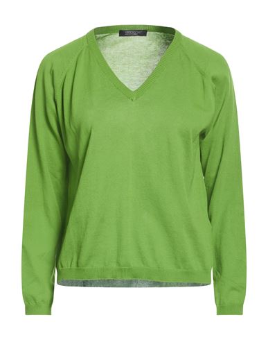 Woman Sweater Green Size 12 Cotton