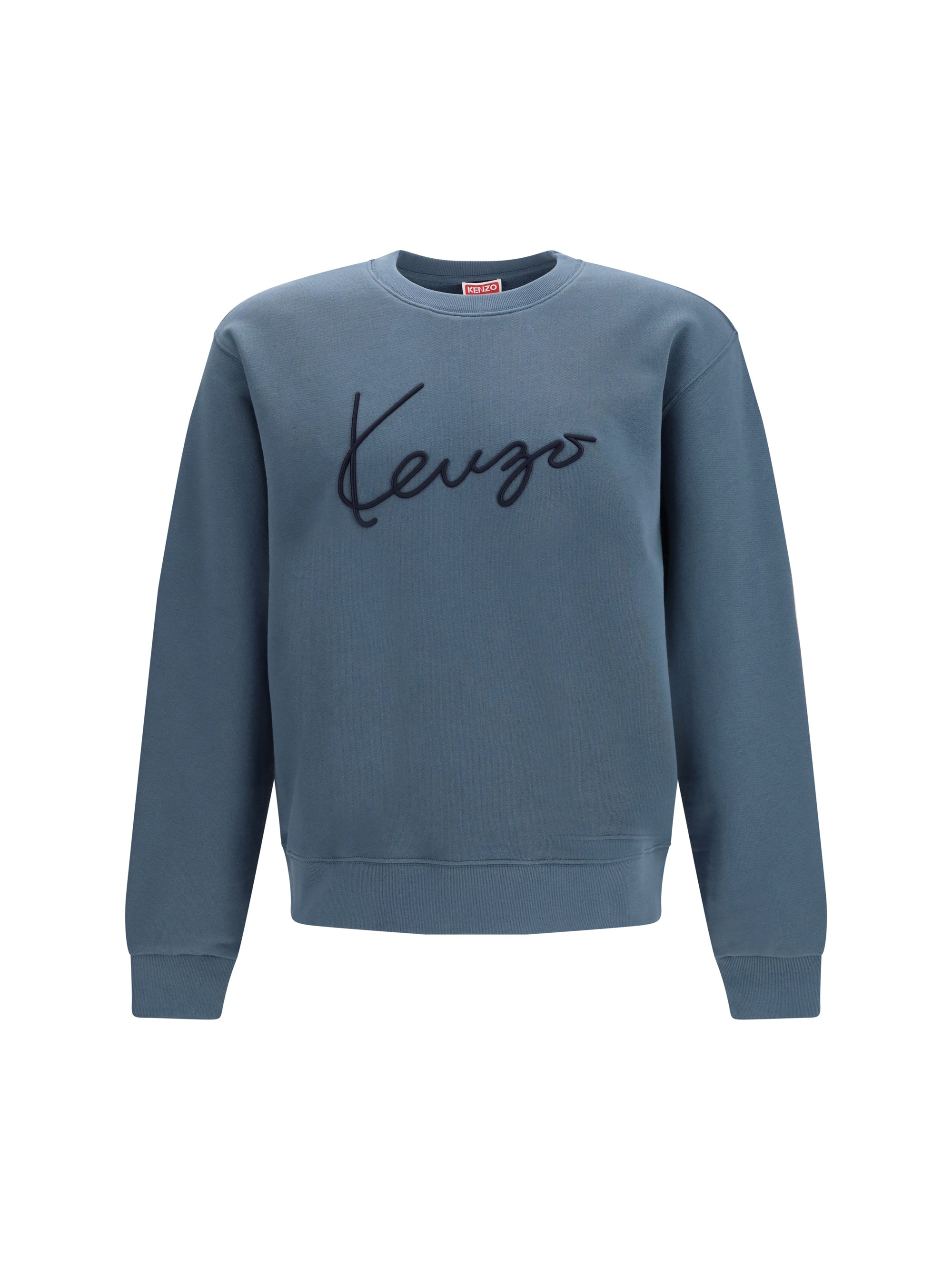 Logo-Embroidered Cotton Sweatshirt — Gray