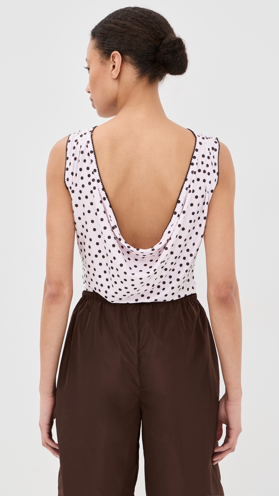 Alexa Top Pink/Brown Dots