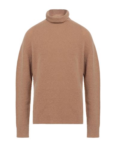 Man Turtleneck Sand Size M Alpaca wool, Wool, Polyamide, Elastane
