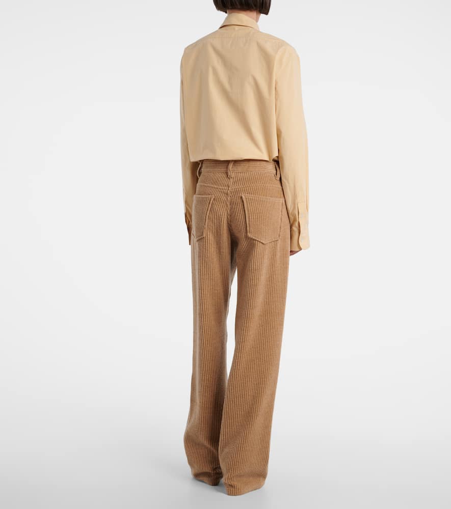 Clair high-rise corduroy straight pants