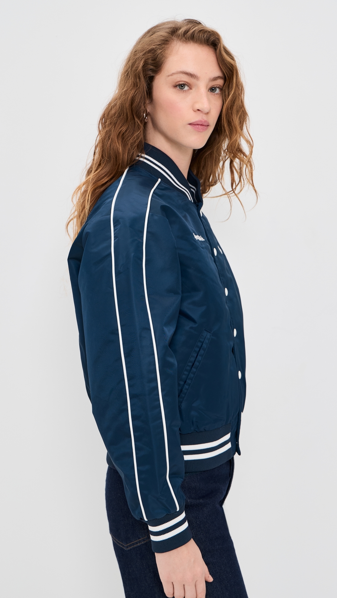 Yankees Varsity Jacket Dark Navy/White