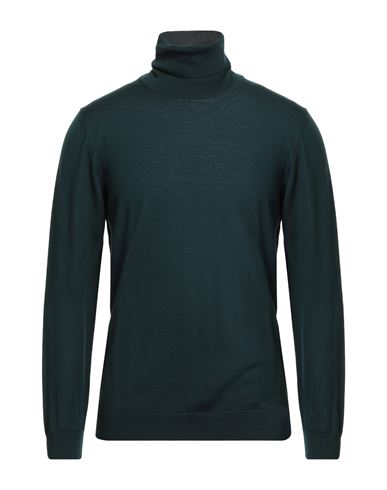 Man Turtleneck Dark green Size 42 Virgin Wool