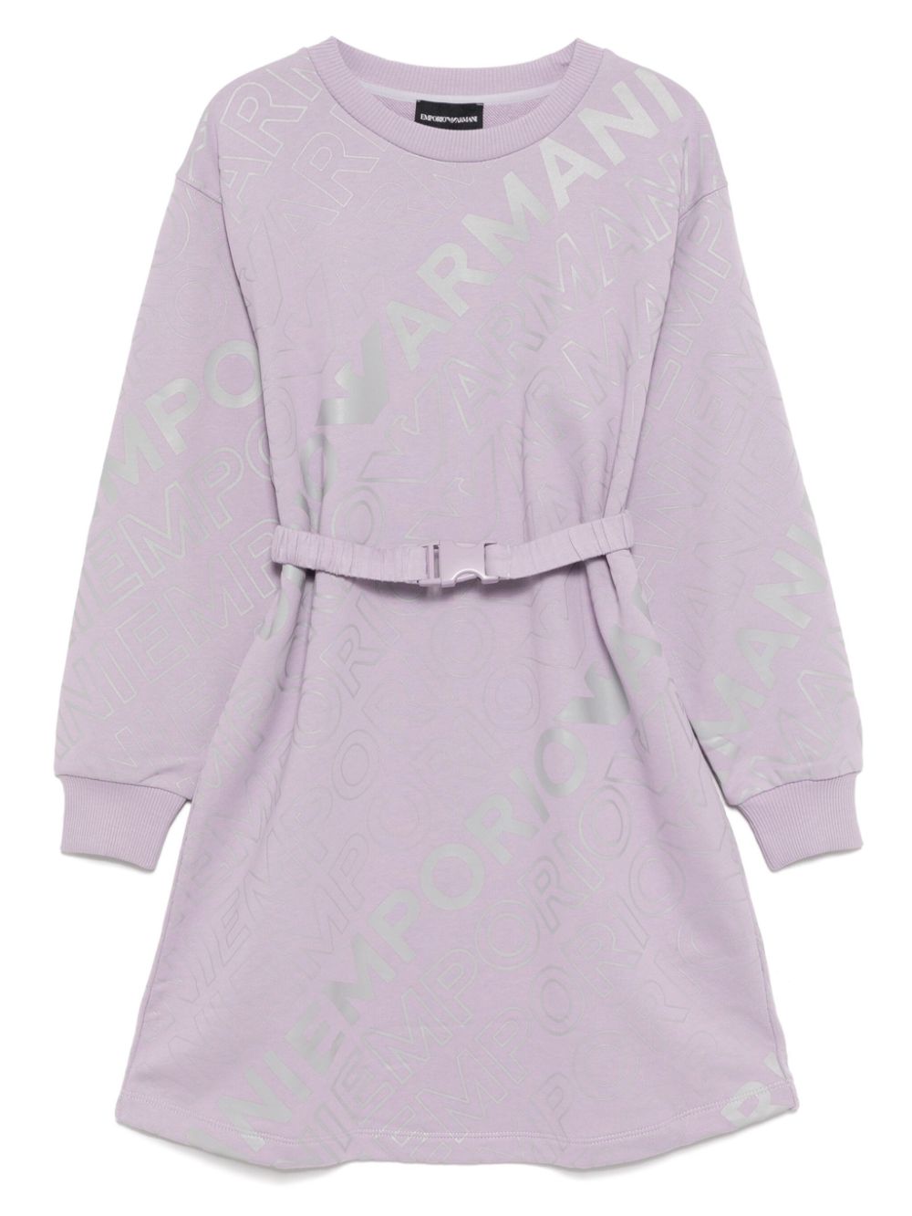 Logo-print dress - Purple