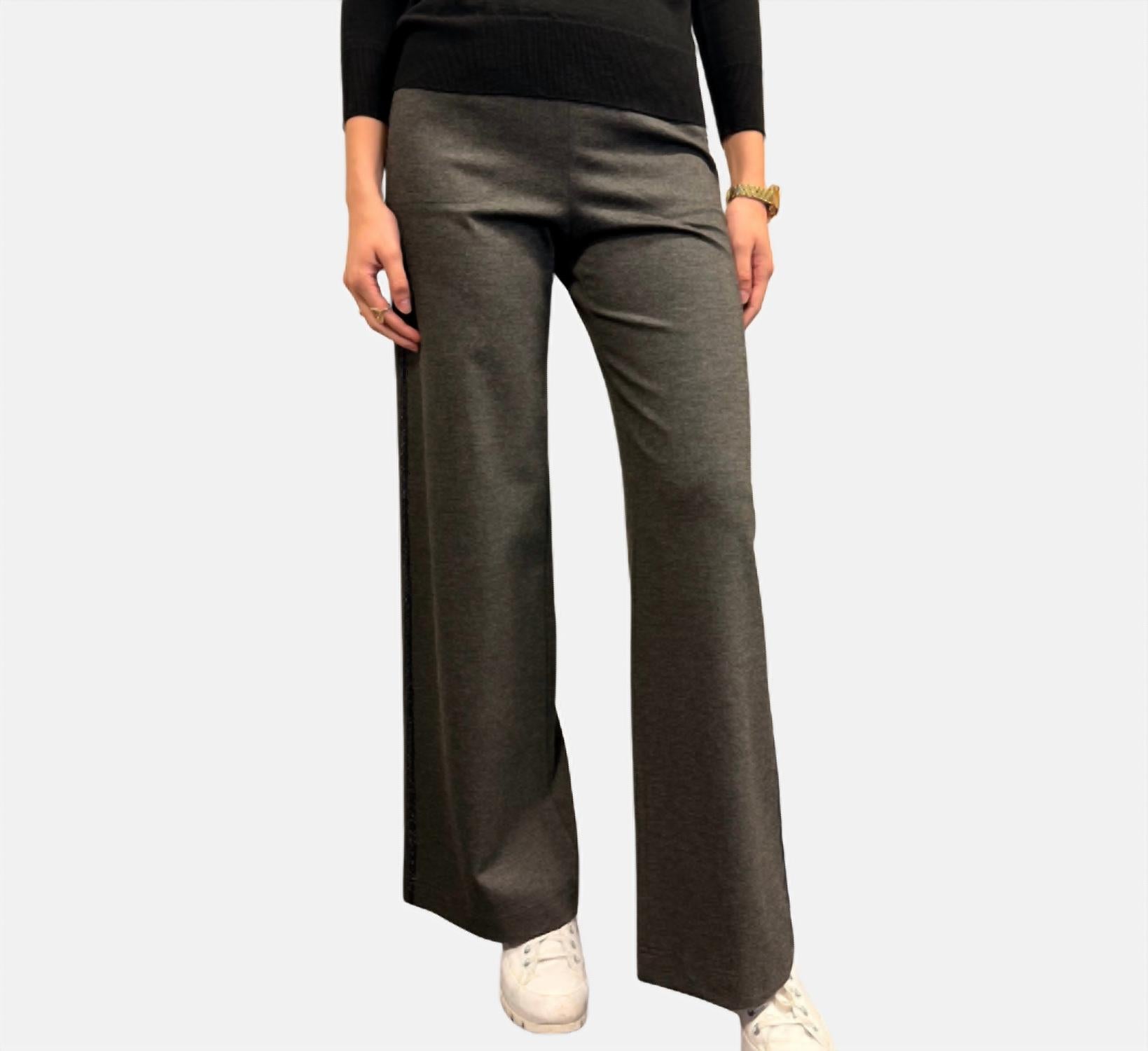 Vika Jersey Pant In Antrhacite