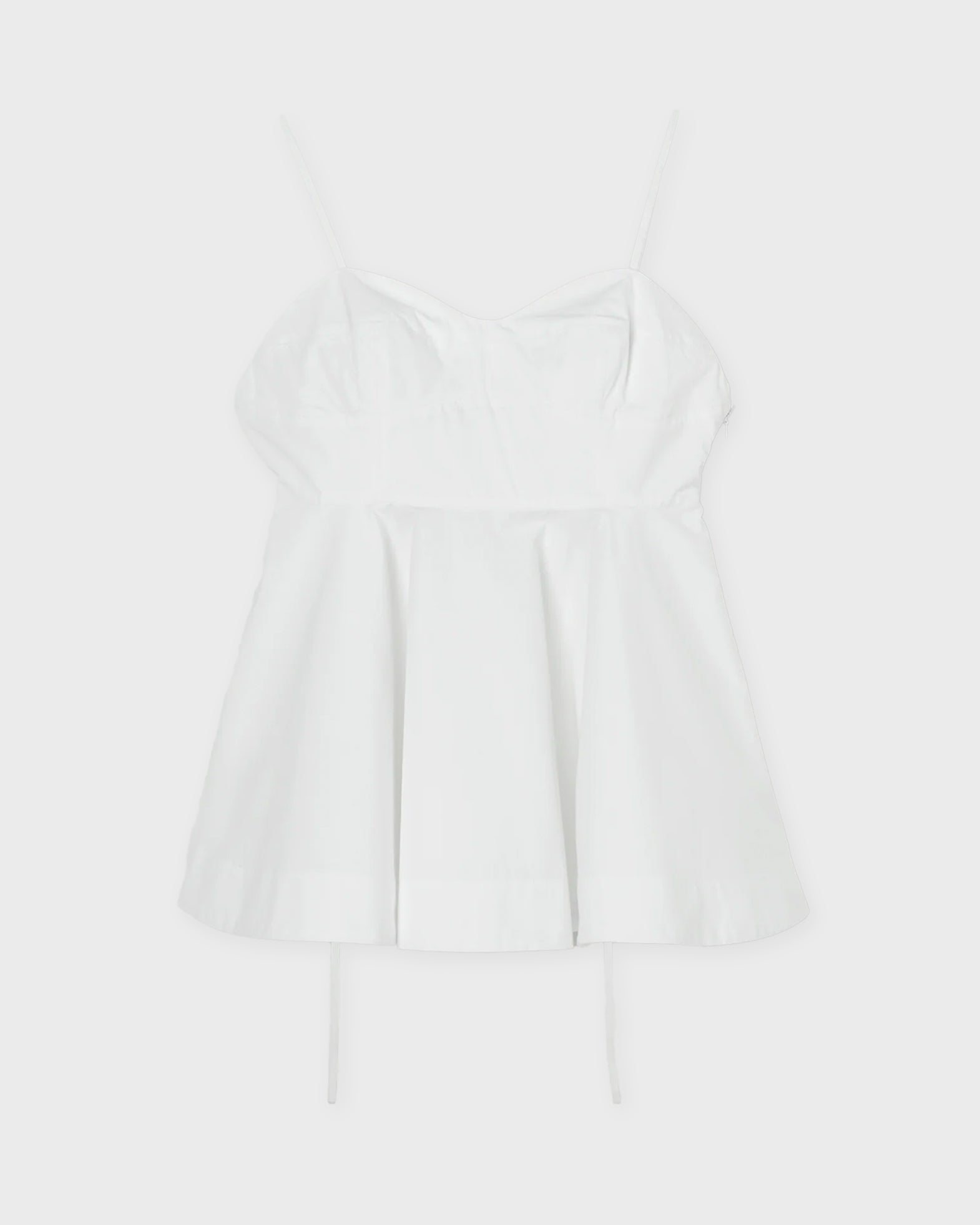 Róhe Top Bustier Peplum White
