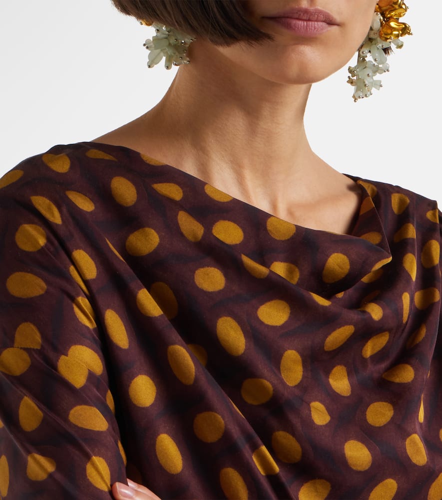 Didi embellished polka-dots midi dress